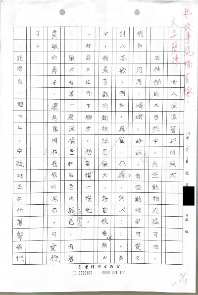 五年級 · 令人深深著迷的柴犬